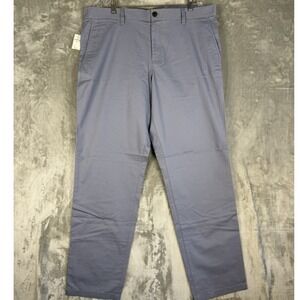Gap Khakis Mens Tailored Slim Fit‎ Dress Pants Light Gray 38x32